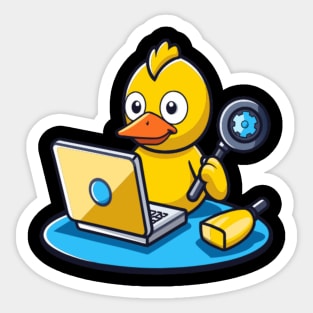 Rubber Duck Debugging Sticker